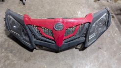 2014-19 CFmoto Zforce 1000 UPPER PANEL,FRONT, FRONT DECO PANEL, FERRARI RED, Headlights