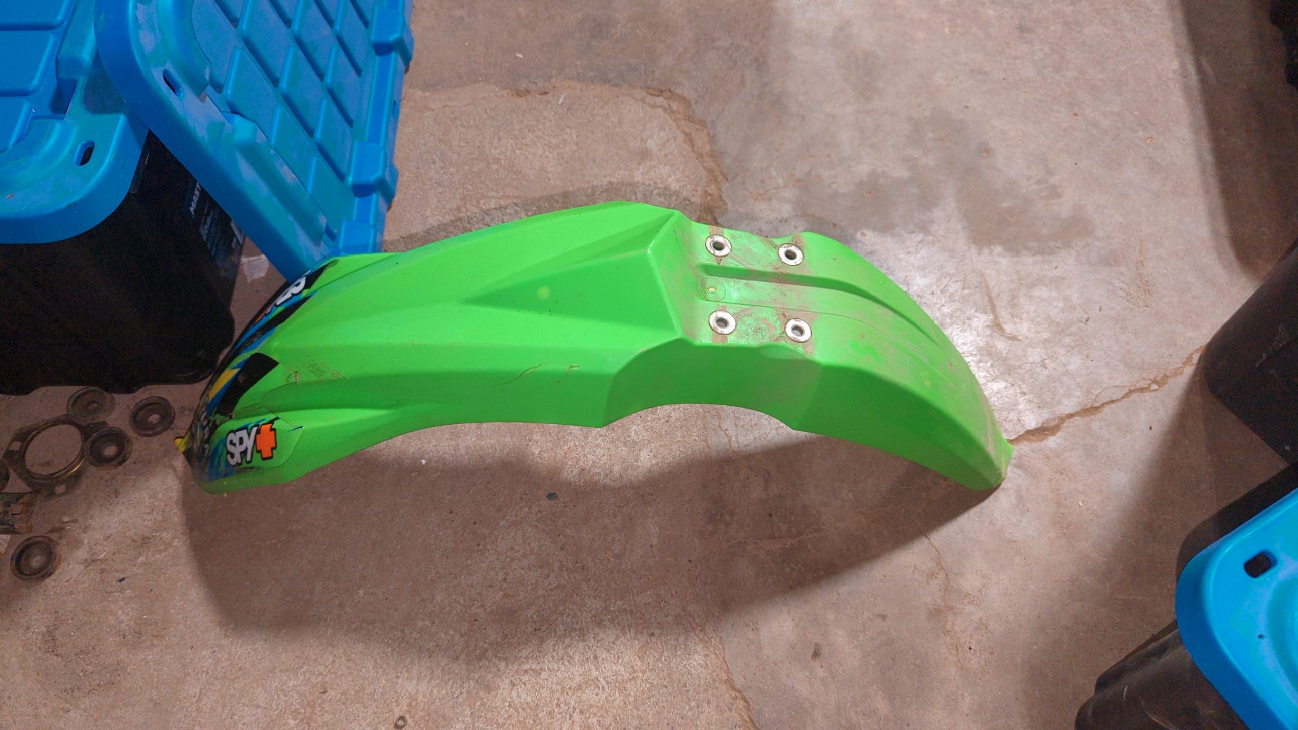 2018 - 2026 Kawasaki KX250F, KLX300R,KX450 FENDER-FRONT,L.GREEN
