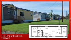Built to Order 16 x 64 - 2 or 3 Bedroom