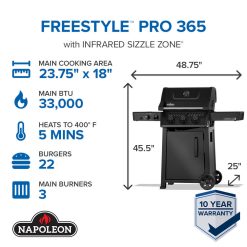 Freestyle™ PRO 365 with Infrared Side Burner - Image 3