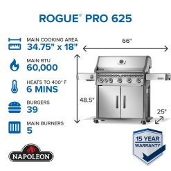Alternative view of Rogue PRO 525 SIB with Infrared Side Burner
